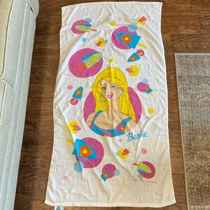 Vintage Barbie Mattel Full Size Beach Towel
